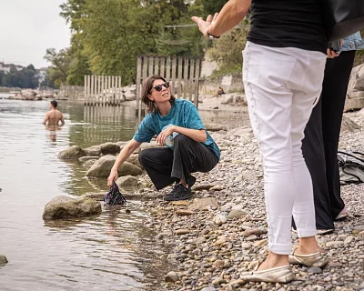 Romy Rüegger, Synthetic Stream Plays, Museum Tinguely, Basel 2022. Foto: Matthias Willy
